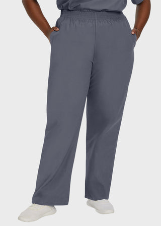 Landau Women Two Pocket Classic Tall Elastic Waist Scrub Pants