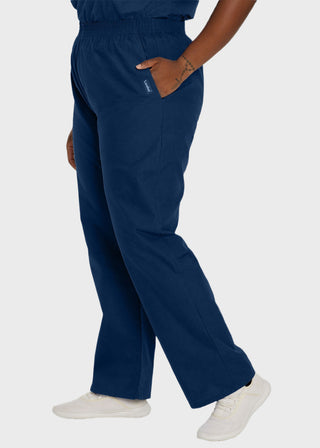 Landau Women Two Pocket Classic Tall Elastic Waist Scrub Pants