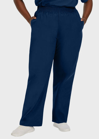 Landau Women Two Pocket Classic Tall Elastic Waist Scrub Pants