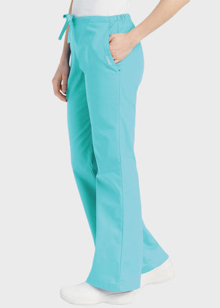 Landau Essentials Women's Flare-Leg Scrub Pants