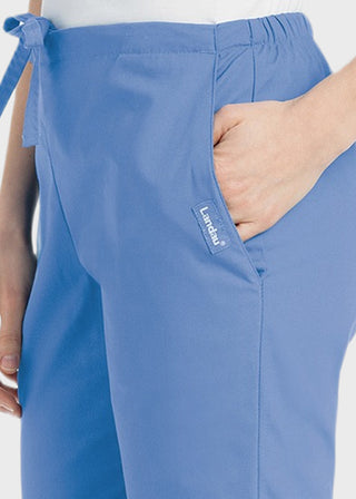 Landau Women Drawstring Flare Leg Medical Scrub Pants