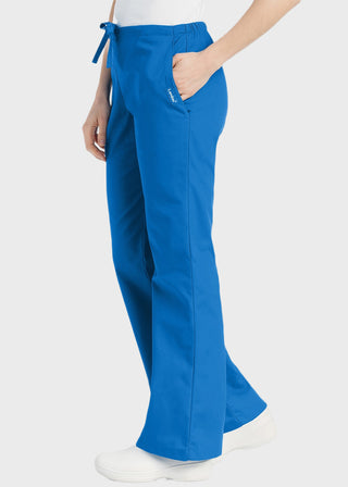 Landau Women Drawstring Flare Leg Medical Scrub Pants