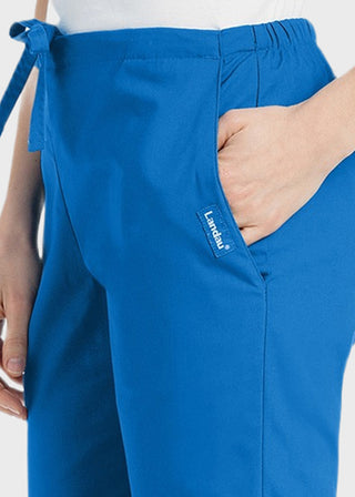 Landau Women Drawstring Flare Leg Medical Scrub Pants