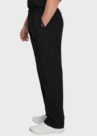 Landau Platinum Men's Cargo Pockets Elastic Waist Medical Scrub Petite Pants