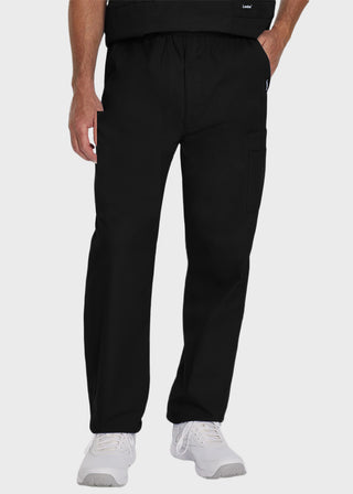 Landau Platinum Men's Cargo Pockets Elastic Waist Medical Scrub Petite Pants
