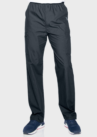 Landau Platinum Men's Cargo Pockets Elastic Waist Medical Scrub Petite Pants
