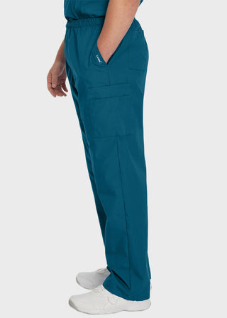 Landau Platinum Men's Cargo Pockets Elastic Waist Medical Scrub Tall Pants