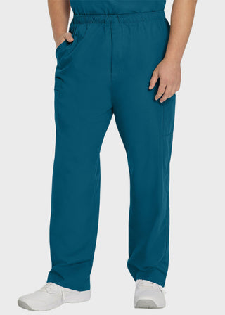 Landau Platinum Men's Cargo Pockets Elastic Waist Medical Scrub Tall Pants