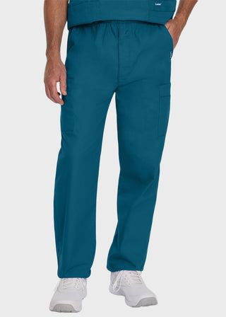Landau Platinum Men's Cargo Pockets Elastic Waist Medical Scrub Tall Pants