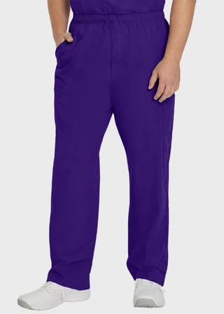 Landau Platinum Men's Cargo Pockets Elastic Waist Medical Scrub Tall Pants