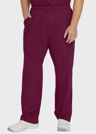 Landau Platinum Men's Cargo Pockets Elastic Waist Medical Scrub Tall Pants