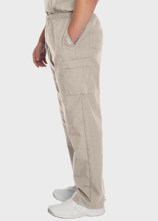 Landau Platinum Men's Cargo Pockets Elastic Waist Medical Scrub Tall Pants