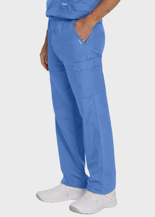 Landau Essentials Men's Straight-Leg Cargo Scrub Pants