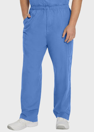 Landau Essentials Men's Straight-Leg Cargo Scrub Pants