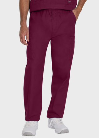 Landau Essentials Men's Straight-Leg Cargo Scrub Pants
