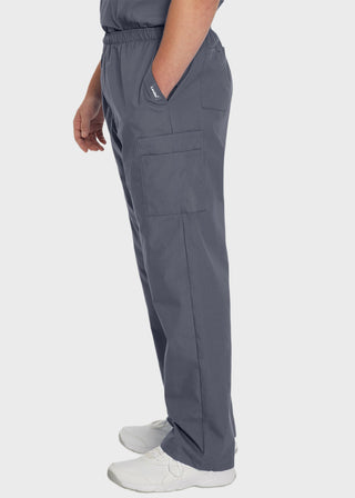 Landau Essentials Men's Straight-Leg Cargo Scrub Pants