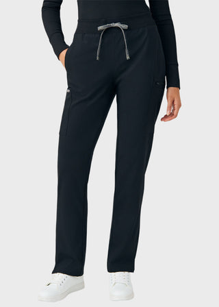 Landau Forward Women's Straight Leg Cargo Petite Scrub Pant