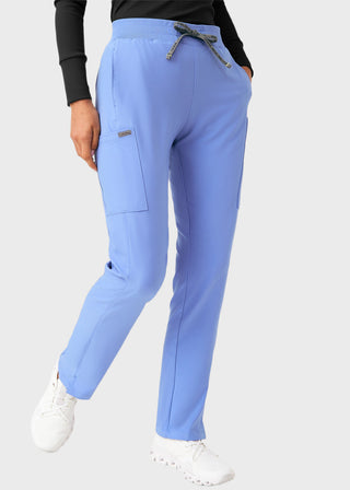Landau Forward Women's Straight Leg Cargo Petite Scrub Pant