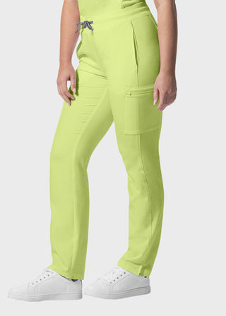 Landau Forward Women's Straight Leg Cargo Petite Scrub Pant