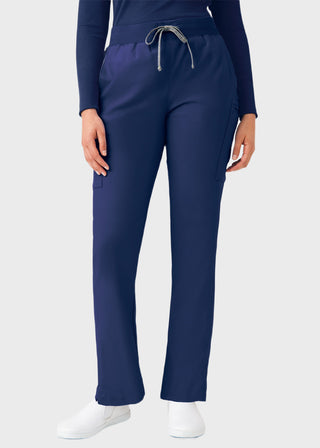 Landau Forward Women's Straight Leg Cargo Petite Scrub Pant