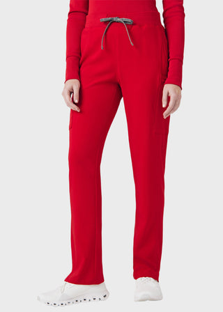 Landau Forward Women's Straight Leg Cargo Petite Scrub Pant