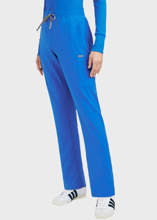 Landau Forward Women's Straight Leg Cargo Petite Scrub Pant