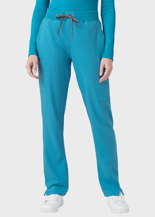 Landau Forward Women's Straight Leg Cargo Petite Scrub Pant