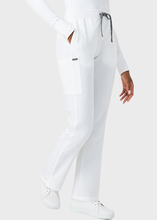 Landau Forward Women's Straight Leg Cargo Petite Scrub Pant