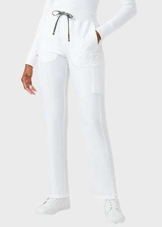 Landau Forward Women's Straight Leg Cargo Petite Scrub Pant