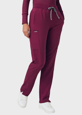 Landau Forward Women's Straight Leg Cargo Petite Scrub Pant