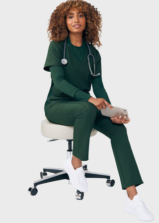 Landau Forward Women's Straight Leg Cargo Scrub Pant