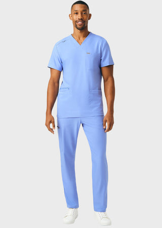 Landau Forward Men's Tapered-Leg Cargo Scrub Short Pants