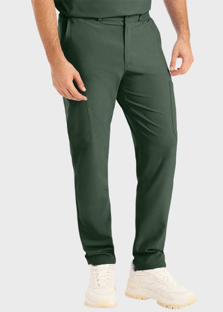 Landau Forward Men's Tapered-Leg Cargo Scrub Short Pants