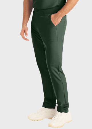 Landau Forward Men's Tapered-Leg Cargo Scrub Short Pants