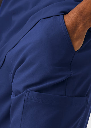 Landau Forward Men's Tapered-Leg Cargo Scrub Short Pants