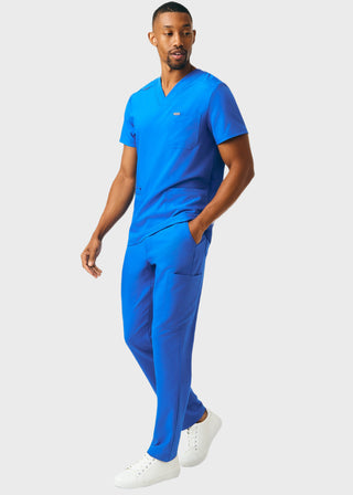 Landau Forward Men's Tapered-Leg Cargo Scrub Short Pants