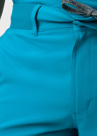 Landau Forward Men's Tapered-Leg Cargo Scrub Short Pants