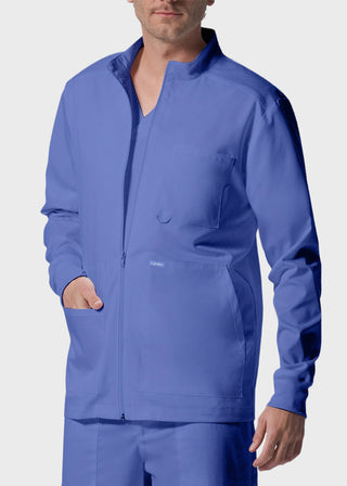 Landau ProFlex Men's Zip Front Mock Neck Scrub Jacket