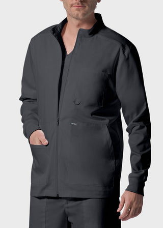Landau ProFlex Men's Zip Front Mock Neck Scrub Jacket