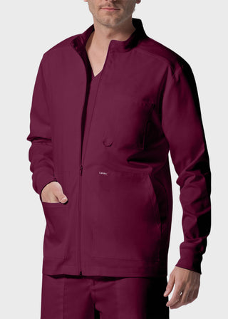 Landau ProFlex Men's Zip Front Mock Neck Scrub Jacket