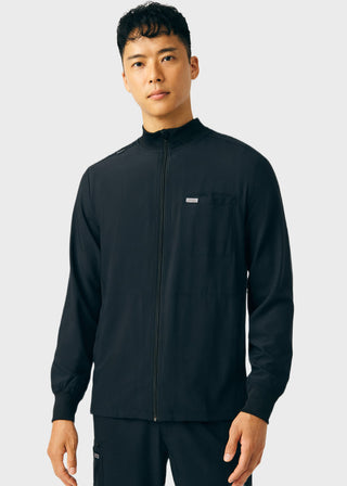 Landau Forward Men's Mock Neck Jacket With Rib Details