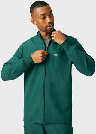 Landau Forward Men's Mock Neck Jacket With Rib Details