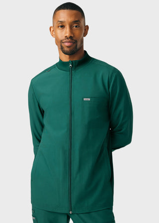 Landau Forward Men's Mock Neck Jacket With Rib Details