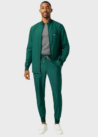 Landau Forward Men's Mock Neck Jacket With Rib Details