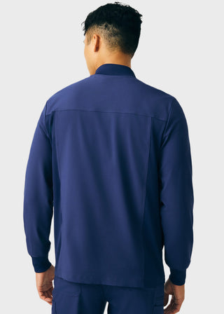 Landau Forward Men's Mock Neck Jacket With Rib Details