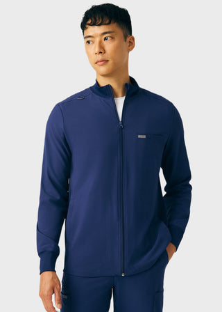 Landau Forward Men's Mock Neck Jacket With Rib Details