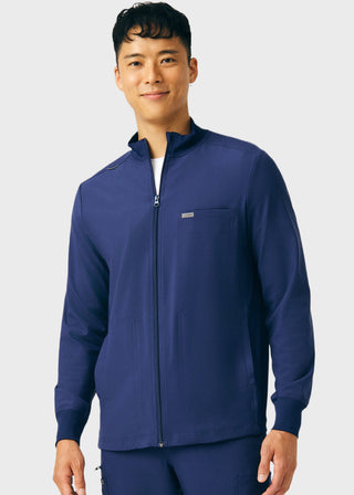 Landau Forward Men's Mock Neck Jacket With Rib Details