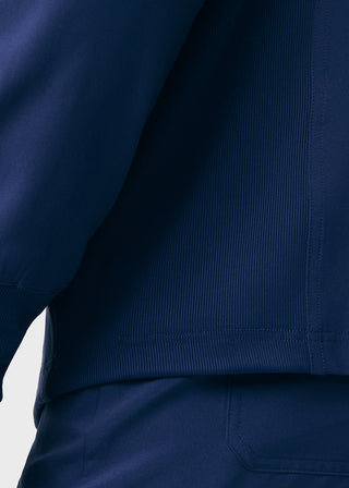 Landau Forward Men's Mock Neck Jacket With Rib Details