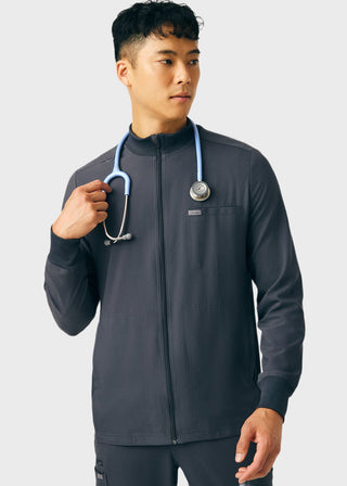 Landau Forward Men's Mock Neck Jacket With Rib Details
