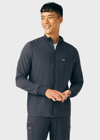 Landau Forward Men's Mock Neck Jacket With Rib Details